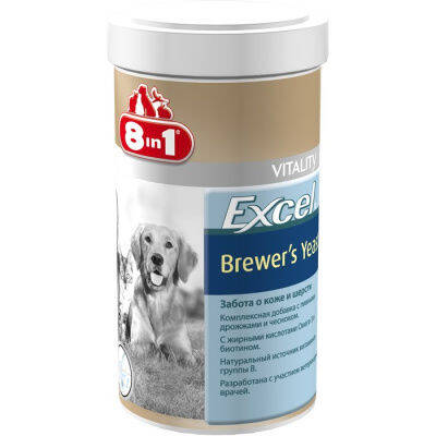 8 in 1 Excel Brewer's Yeas bütün cins it və pişiklər üçün 260 ədəd həb - 1