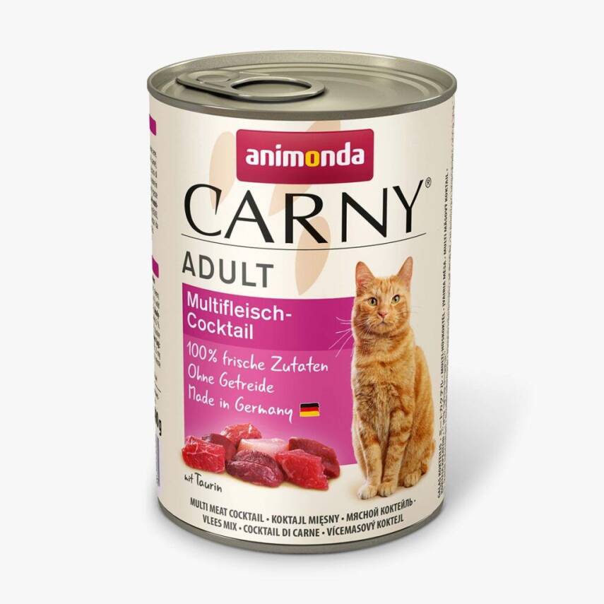 Animonda Carny Adult – for cats, with Chicken, Turkey and Duck Hearts, 400 g - 1