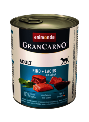 Animonda GranCarno Adult – Консервы с Говядиной, Лососем и Шпинатом, 800 г - ANİMONDA