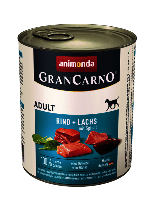 Animonda GranCarno Adult – Консервы с Говядиной, Лососем и Шпинатом, 800 г - 1