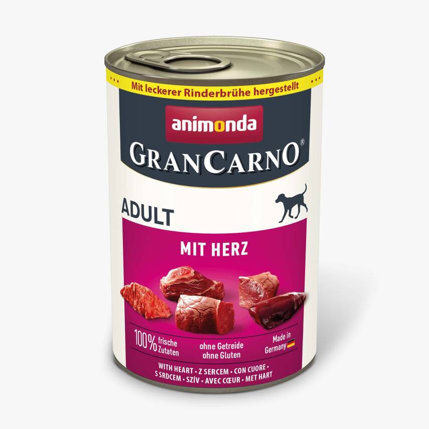 Animonda GranCarno Adult – Pork Heart Canned Food, 400 g - 1