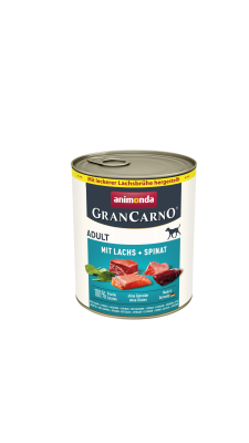 Animonda GranCarno Adult – Salmon & Spinach Canned Food, 800 g - ANİMONDA