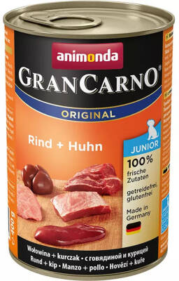 Animonda GranCarno Junior – Beef & Chicken Canned Food, 400 g - ANİMONDA