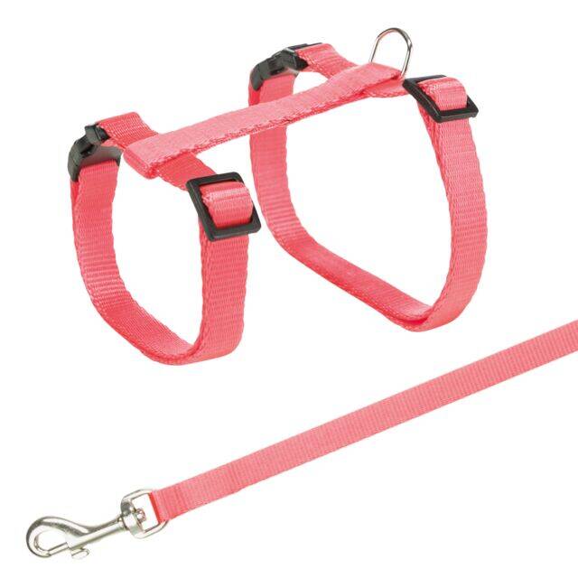 Cat harness with leash, 27–45 sm / 10 mm, 1.20 m - 1