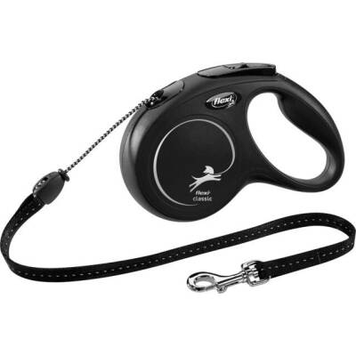 Flexi Klassik kordon, M: 5 m, qara - 