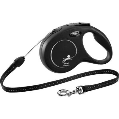 Flexi Klassik şnur, S: 8 m, qara - 