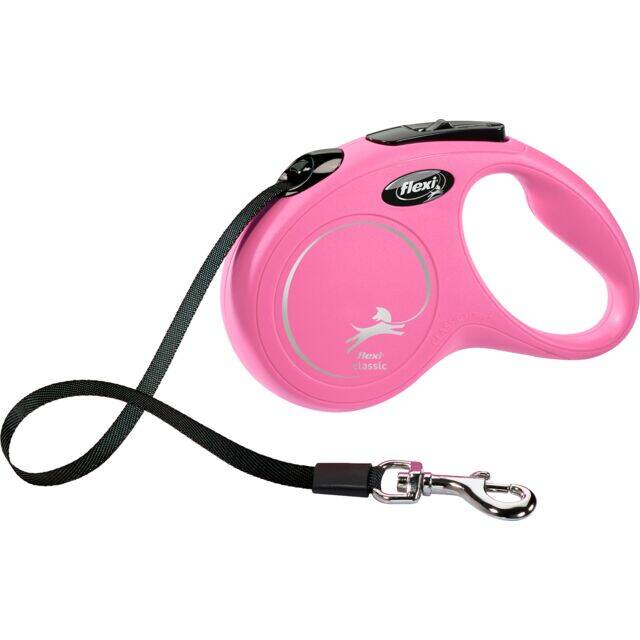 Flexi lassik lent lenti, S: 5 m, çəhrayı - 1