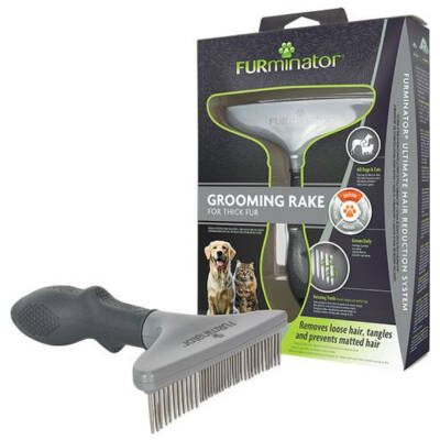 FURMINATOR Dog & Cat Grooming Rake - FURMINATOR