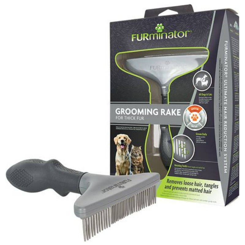 FURMINATOR Dog & Cat Grooming Rake - 1