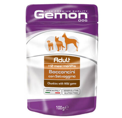 GEMON Adult Dog with Wild Game, 100 g - 3