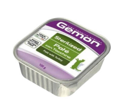 GEMON Cat Sterilized with Turkey 100 g - GEMON