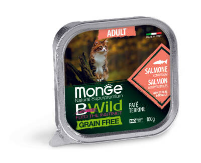 Monge BWILD Cat Adult Salmon with Vegetables - MONGE