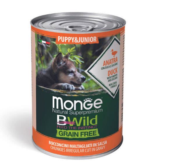 Monge BWILD Puppy Food с уткой, 400 г - 1