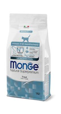Monge Cat Monoprotein Kitten Trout 1.5kg - 