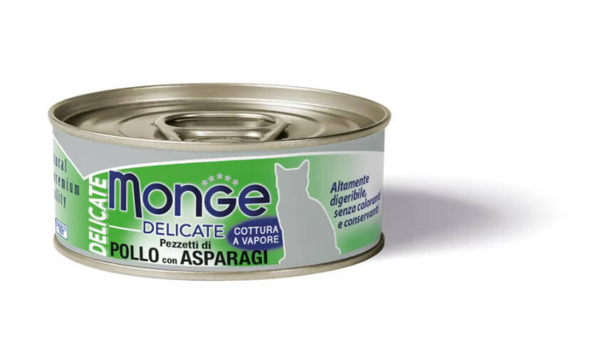 Monge Delicate Cat Food with Chicken and Asparagus 80 (qr) - 1