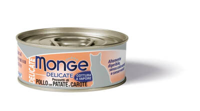 Monge Delicate Cat Food with Chicken, Carrot and Potatoes 80 г - 