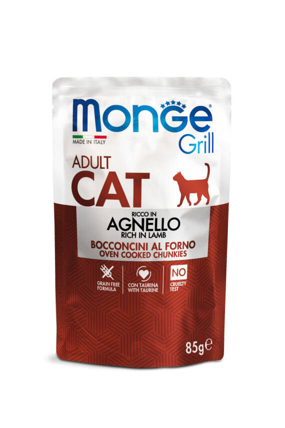 Monge Grill Adult Cat Food with Lamb 85 qr - 1