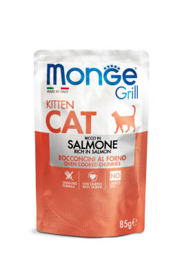 Monge Grill Kitten Food with Salmon 85 qr - 