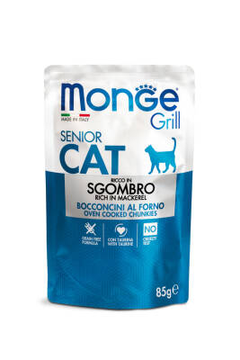 Monge Grill Senior Cat Food with Mackerel 85 г - 