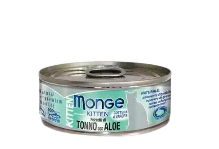 Monge – Kitten Jelly Pezzetti di Tonno con Aloe (80 q) - 1