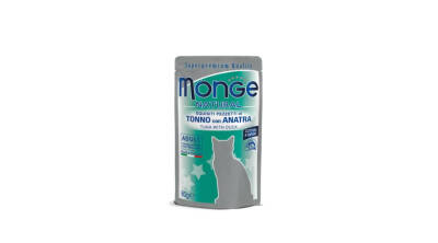 Monge Natural Cat Food with Tuna and Duck in Jelly 80 г - 