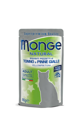 Monge Natural Cat Food with Tuna in Jelly 80qr - 
