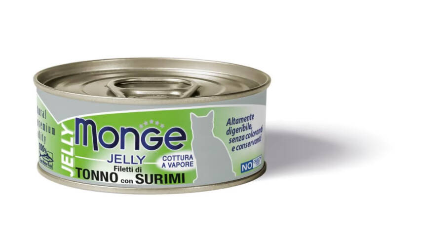 Monge Natural Cat Food with Yellowfin Tuna and Surimi (80 г) - 1