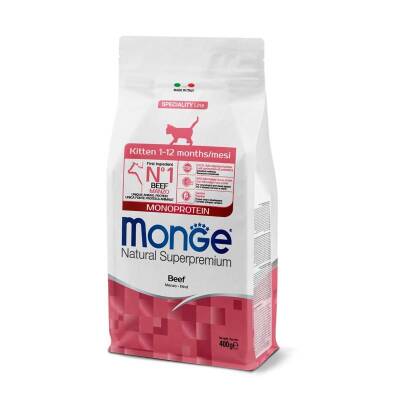 Monge NATURAL MONOPROTEIN LINE KITTEN BEEF 400 qr - 
