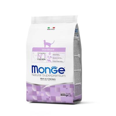 MONGE NATURAL SPECIALITY LINE STERILISED CHICKEN 400 qr - 