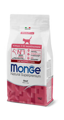 Monge Natural Superpremium Monoprotein Kitten Beef 1,5 kг - 