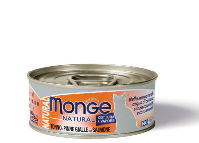Monge Natural Tonno a Pinne Gialle con Salmone (80 г) - 