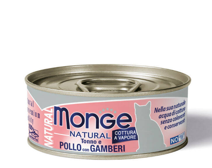 Monge Natural Tonno e Pollo con Gamberi 80 г - 1