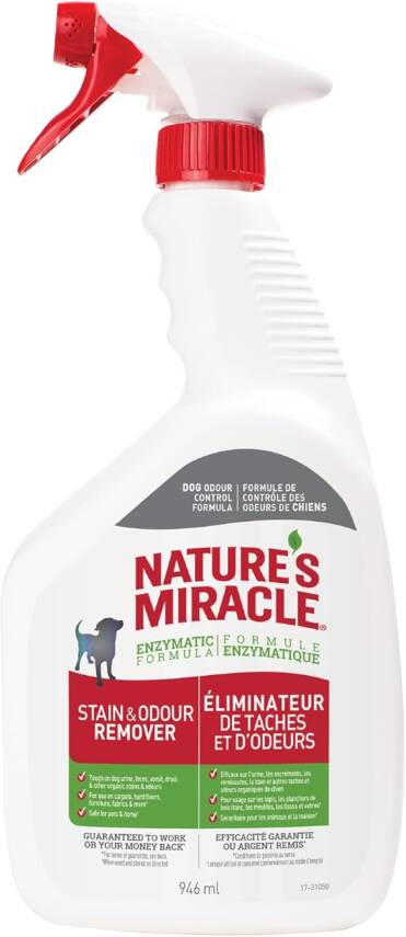 Natures Miracle İtlər üçün Təbiətin Möcüzəsi Ləkə və Qoxu Təmizləyicisi,946 ml - 1