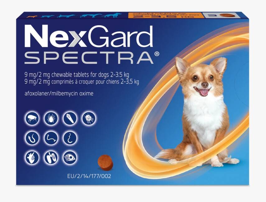 Nexgard Spectra XS 2-3,5 кг 9/2 MG - 1