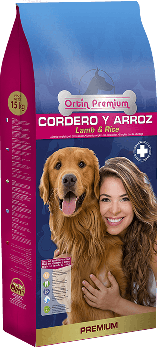 ORTİN Premium Cordero Arroz - it üçün yem. Quzu əti/ düyü /15 kq - 1