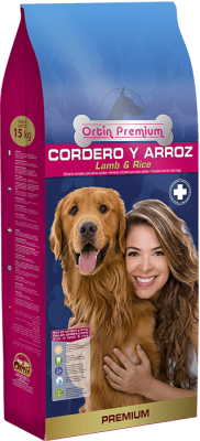 ORTİN Premium Cordero Arroz - it üçün yem. Quzu əti/ düyü /15 kq - 