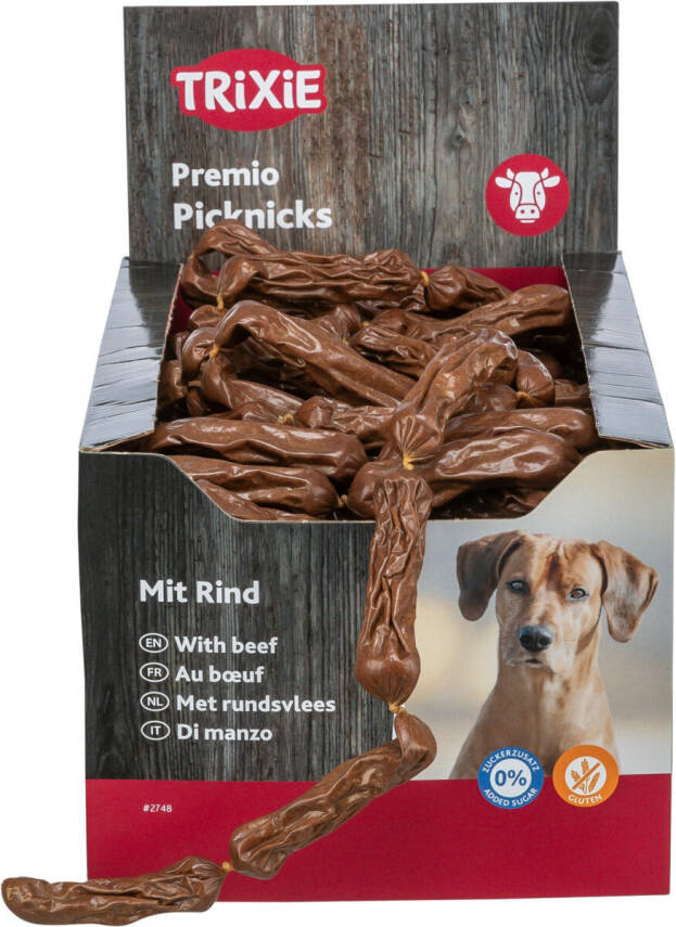 Premio Picknicks – İtlər üçün kolbasa zənciri, mal əti dadlı, 8 sm / 8 q - 1