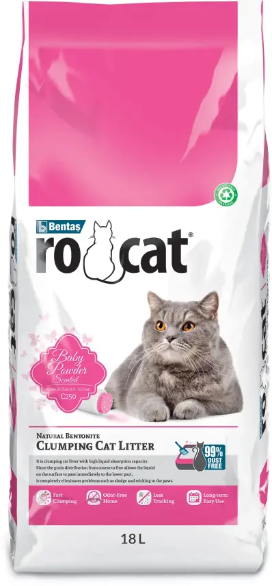 Rocat Baby powder Compact cat litter 5 LT - 1