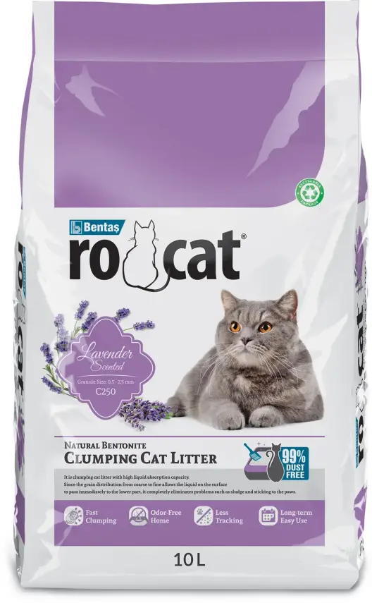 Rocat Compact Cat Litter, Lavender, 10 л - 1