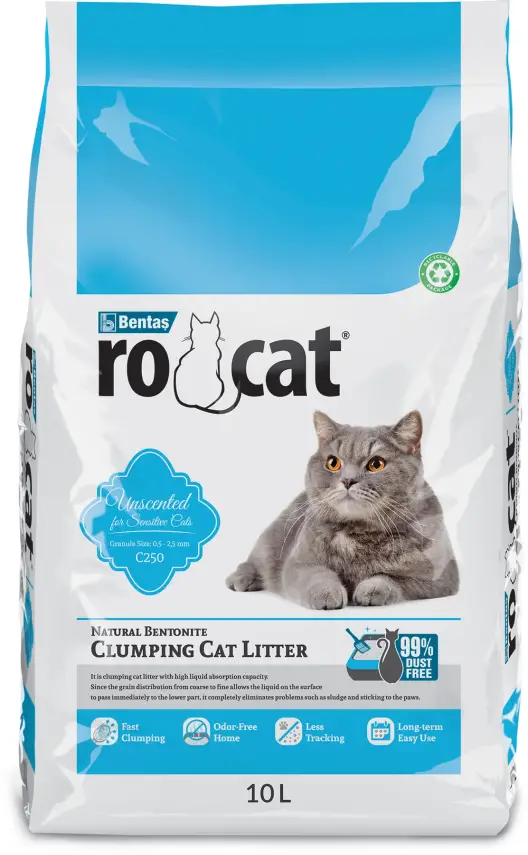 Rocat Compact Cat Litter, Natural, 10 л - 1