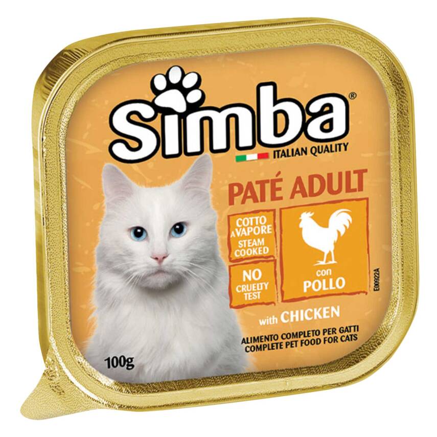 SIMBA Паштет для взрослых кошек с курицей, 100 г - 1