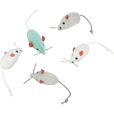 Trixie 160 ədəd peluş siçan, 5 sm - 