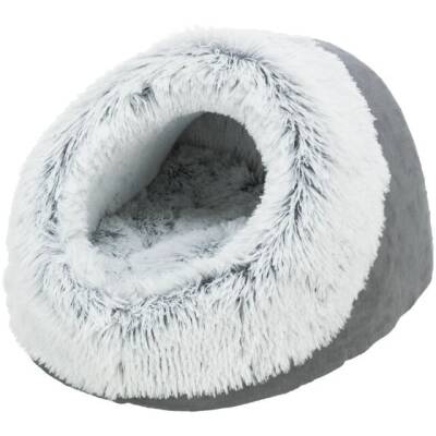 Trixie Harvey mağara şezlongu, boz/ağ-qara, 35×26×41 sm - 