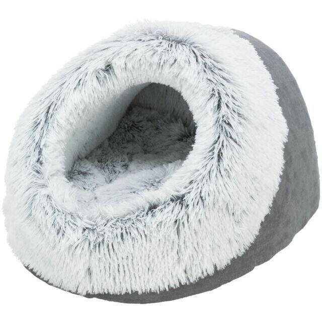 Trixie Harvey mağara şezlongu, boz/ağ-qara, 35×26×41 sm - 1