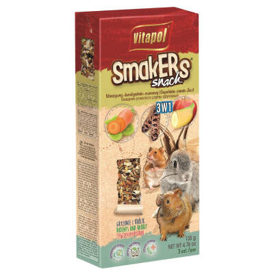 Vitapol Smakers  gəmirici üçün 3in1 Mix taxıl çubuqlar 3əd (135g) - VİTAPOL