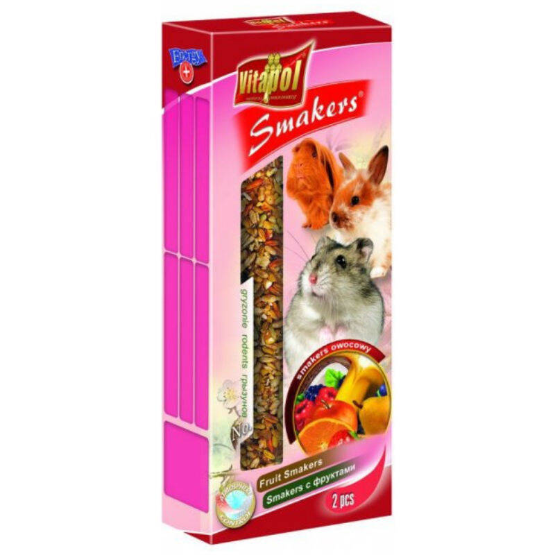 Vitapol Smakers gəmirici üçün meyvəli taxıl çubuqları 2 əd (90g) - 1