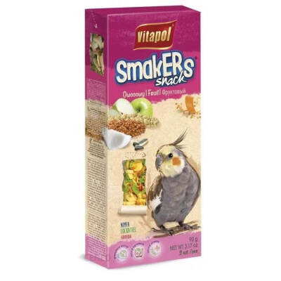 Vitapol Smakers papağanlar üçün meyvəli taxıl çubuqlar 2 əd (90g) - VİTAPOL
