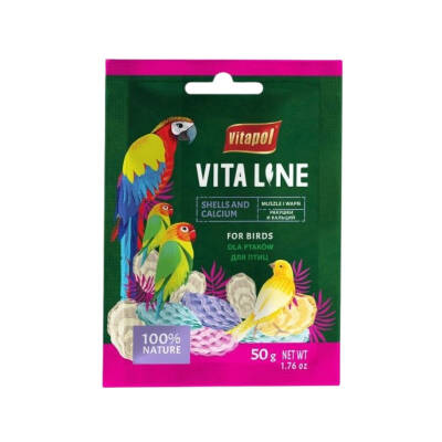Vitapol Vita Line Quş üçün vitamin balıqqulağı və kalsiy (10g) - VİTAPOL