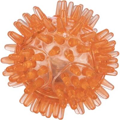 Yanıb-sönən kirpi topu, səssiz TPR, 5 sm, narıncı - 